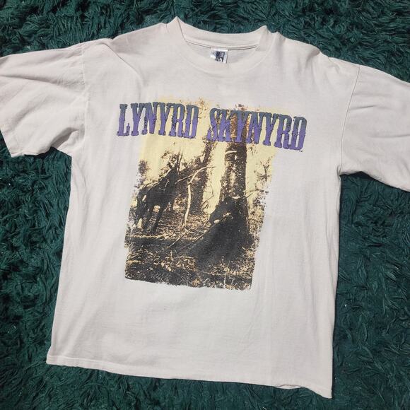 Vintage 1993 Lynyrd Skynyrd The Last Rebel Tour Tee GEM Tag XL Rock Shirt - Picture 1 of 6